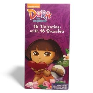 Dora the Explorer Valentine’s Day Cards with Bracelets